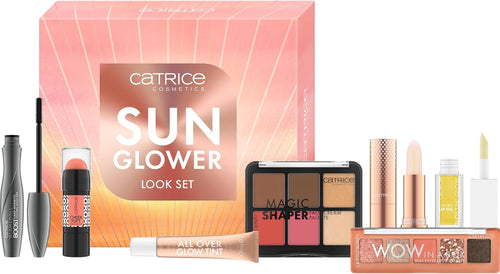 Catrice SUNGLOWER LOOK SET, coffret maquillage pour un teint ensoleillé, pour le visage, les yeux & les lèvres, avec glow tint & stick visage